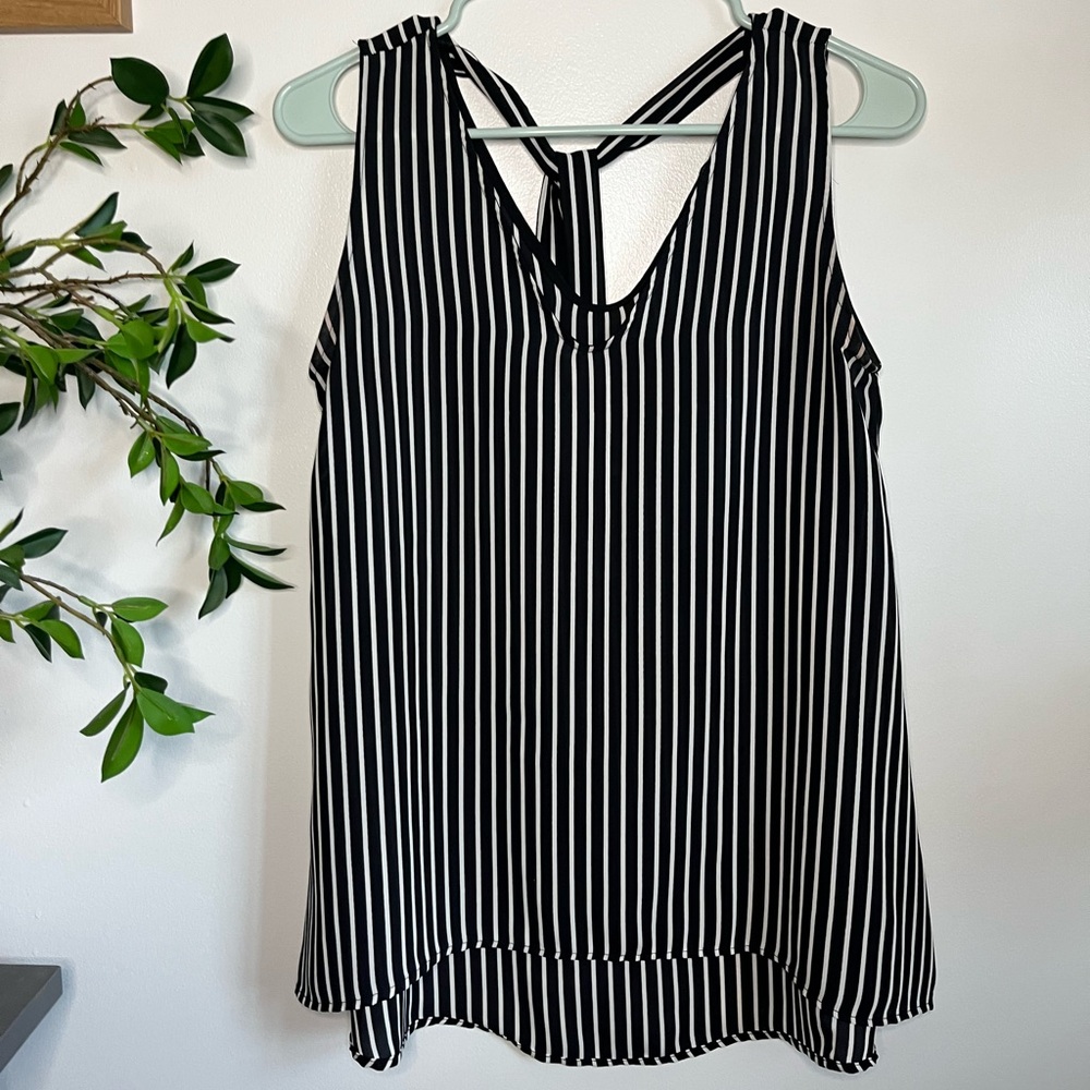 West Kei Monochrome Striped Top